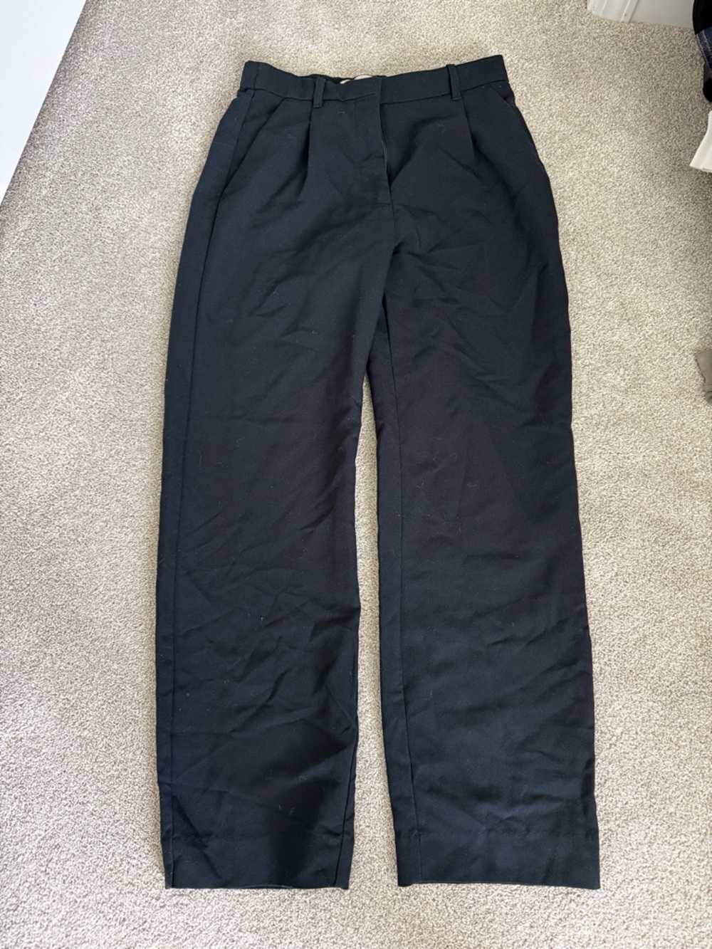 Abercrombie Black Straight Leg Dress Pants